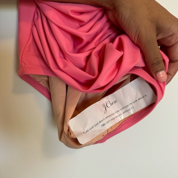 NWOT J.Crew Ruched V-Neck One Piece Swimsuit - Picture 8 of 10